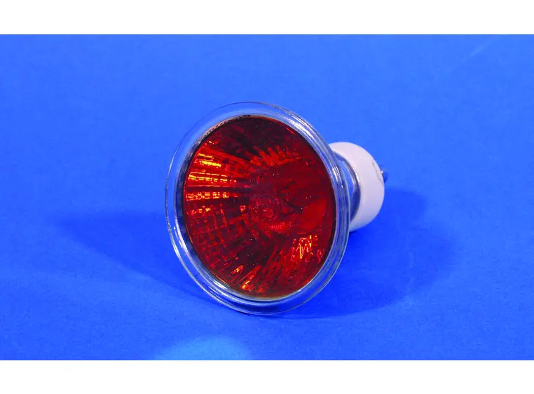 Omnilux GU-10 230V/50W 1500h 25° red 